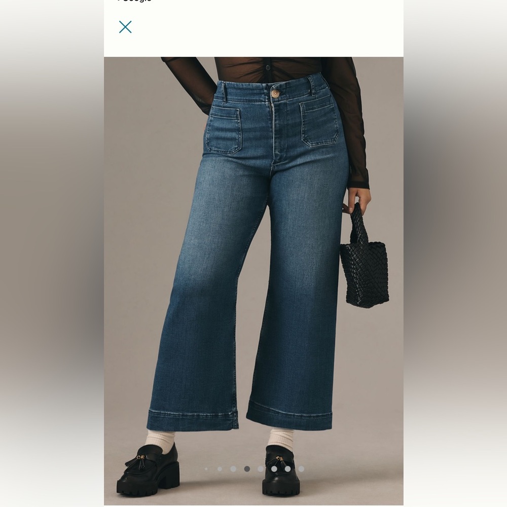 NWOT Maeve “Colette” Cropped Denim